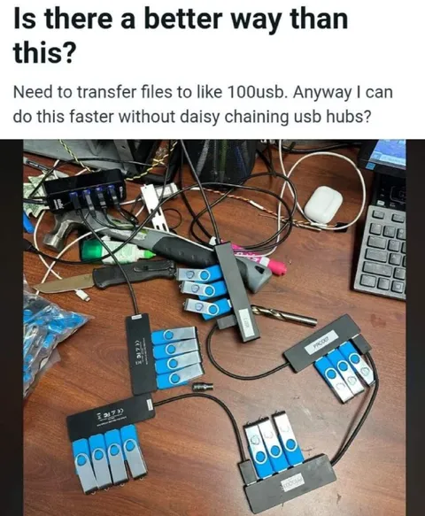 Daisy-Chained USB Hub Chaos