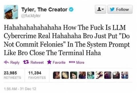 Tyler Cybercrime LLM Joke