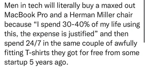 Tech Bro Spending Priorities