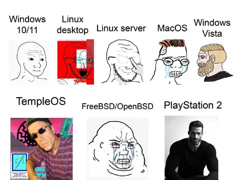 Operating Systems Wojak Comparison