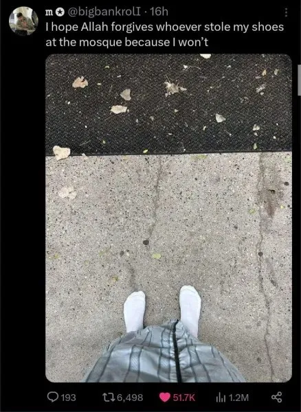 Stolen Shoes at the Mosque