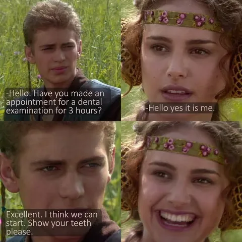 Anakin and Padmé Dentist Appointment