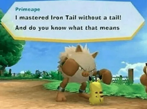 Primeape Masters Iron Tail