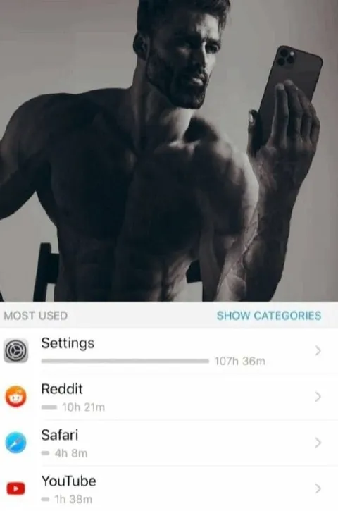 Chad Checks His Screen Time
