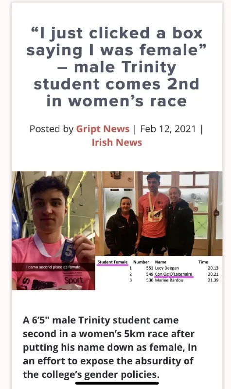 Male Student Comes Second as Female