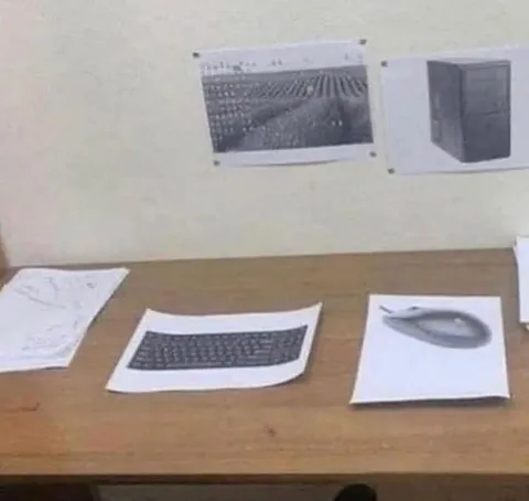 Компьютер из распечаток