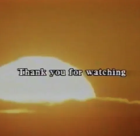 Thank You for Watching Sunset