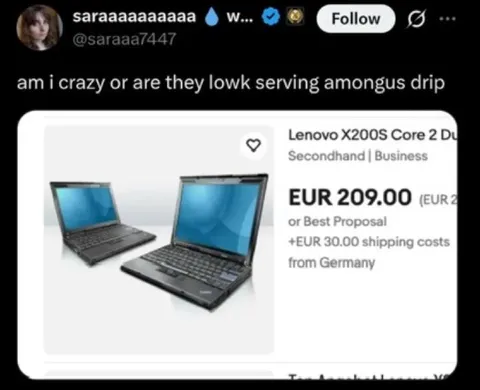 Among Us Drip Laptop Listing