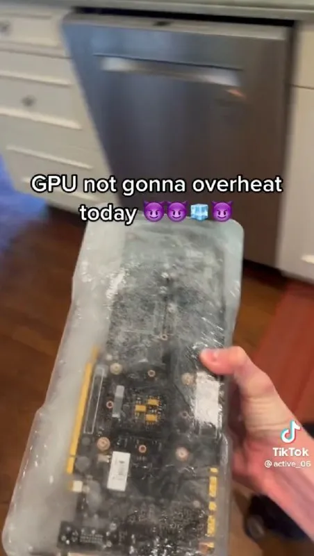 Frozen GPU Cooling Hack