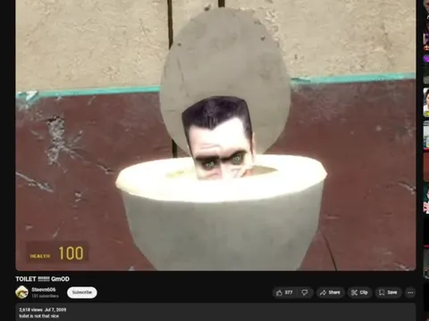 G-Man Emerges From a Toilet