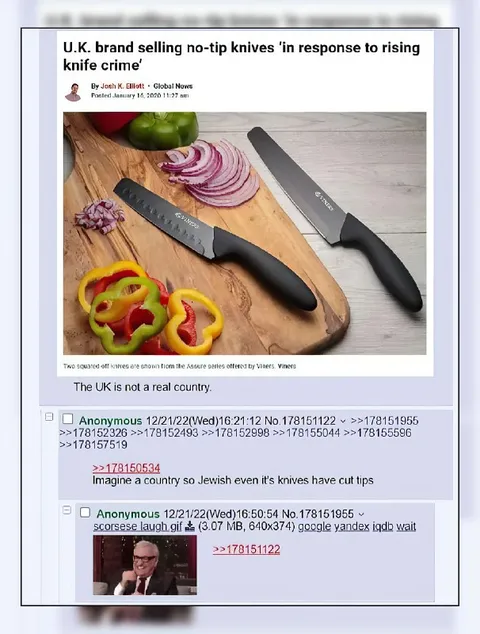 British Knives Without Tips