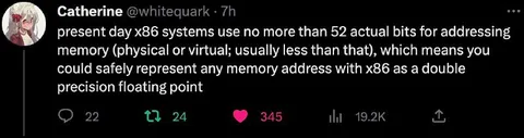 x86 Memory Address Double Precision