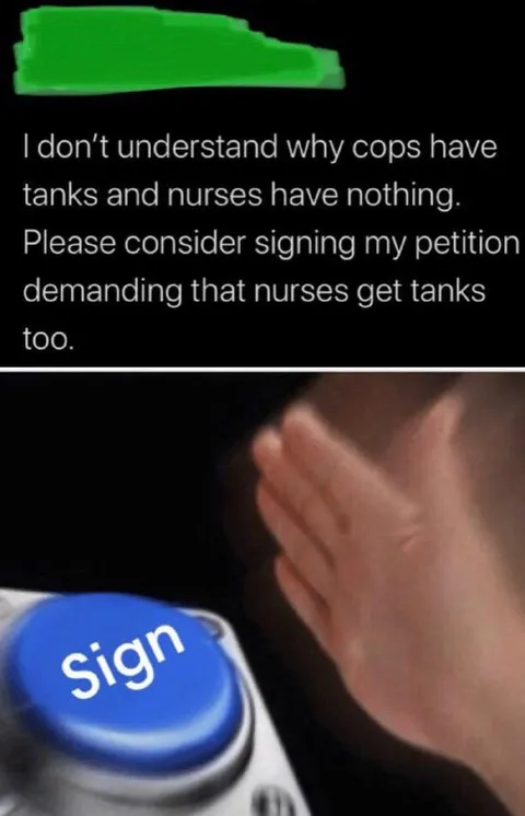 Nurses Need Tanks Too