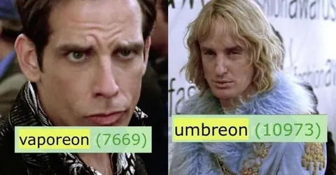 Vaporeon versus Umbreon