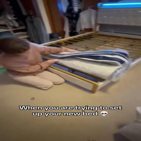 Trying to Set Up a New Bed