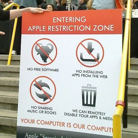 Entering the Apple Restriction Zone
