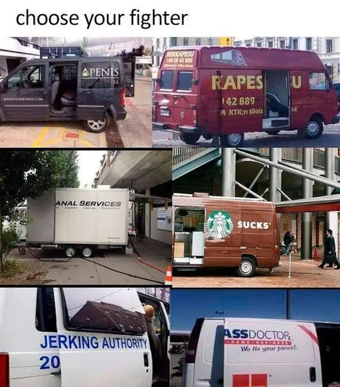 Choose Your Fighter Vans