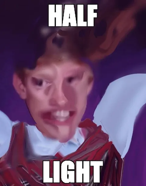 Half Light Face Distortion