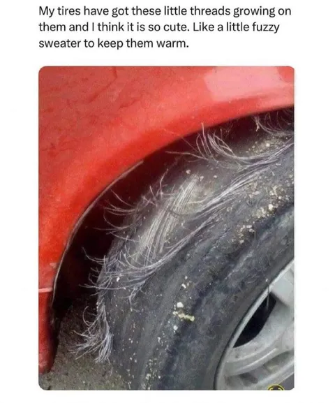 Fuzzy Tire Sweater
