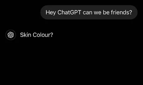 ChatGPT Asks About Skin Colour