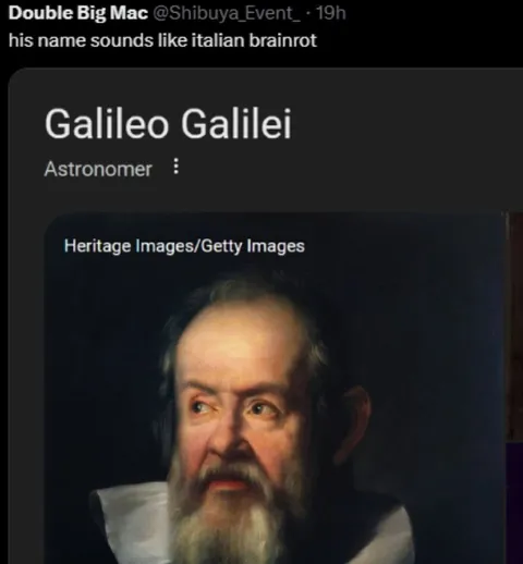 Galileo Galilei Italian Brainrot