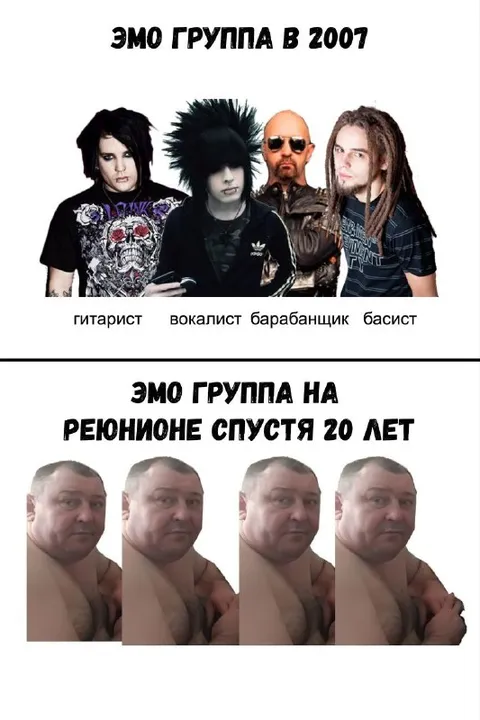 Эмо-группа спустя 20 лет