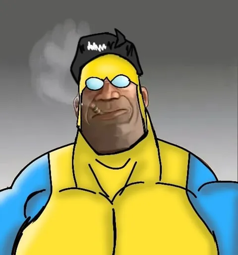 Muscular Man Thinking
