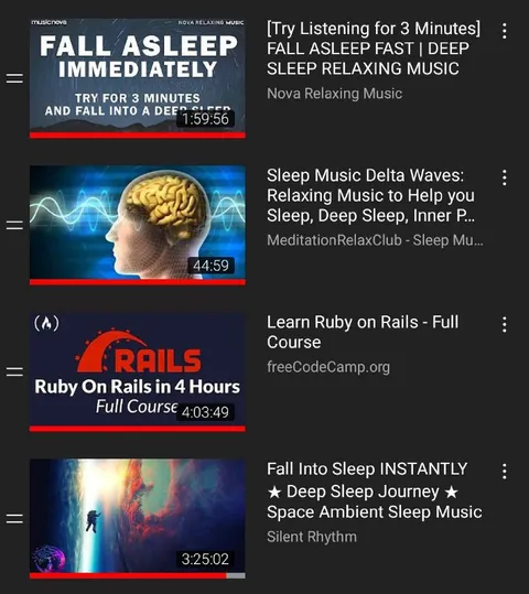 Ruby on Rails Sleep Playlist