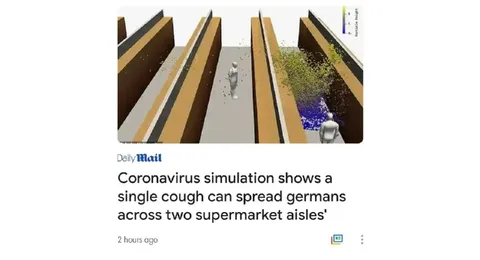 Coronavirus Cough Spreads Germs