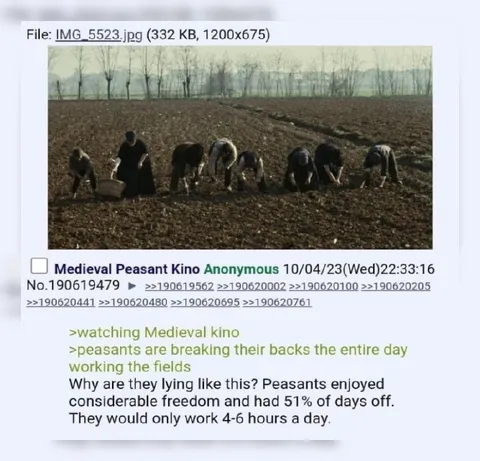 Medieval Peasants Worked Less
