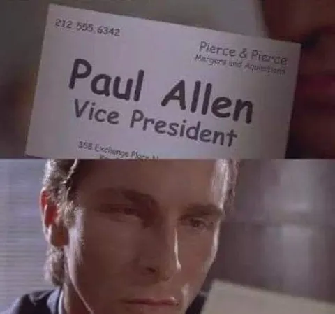 Paul Allen Business Card