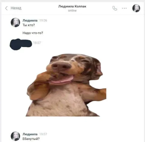 Ты кто? Ебанутый?