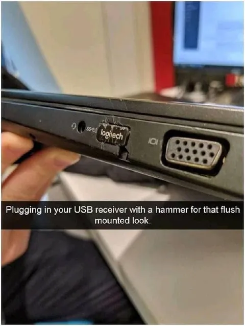 USB Receiver Hammer Installation