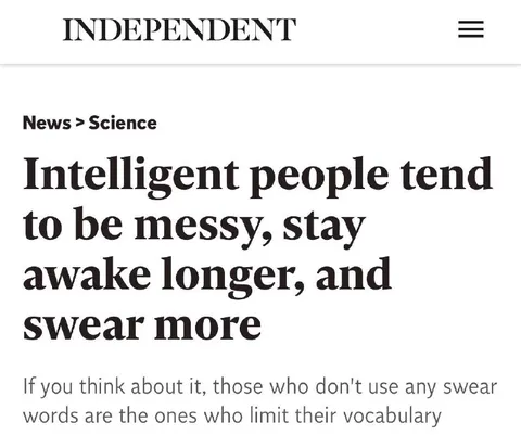 Intelligent People Are Messy