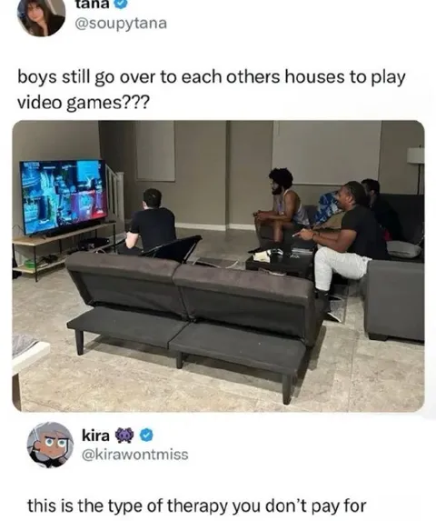 Boys Still Play Video Games Together