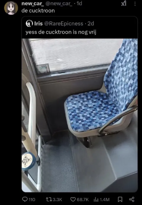 De cucktroon is nog vrij