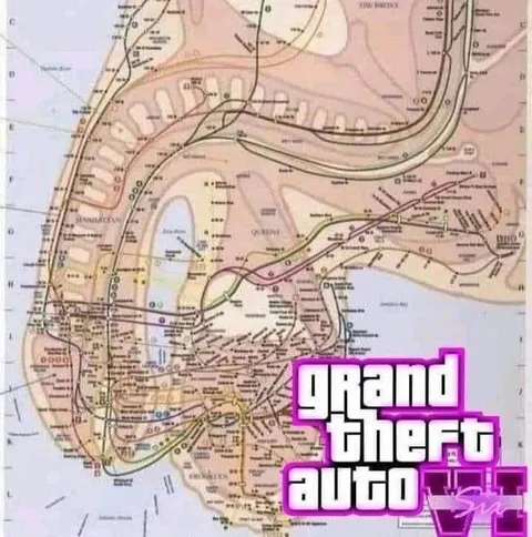 Grand Theft Auto Map