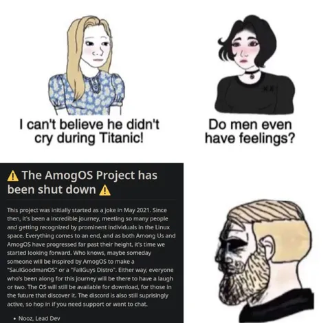 AmogOS Project Shut Down