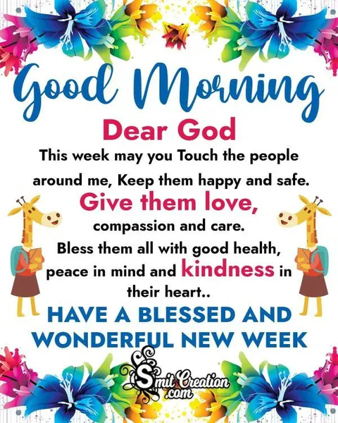 Blessed New Week Prayer