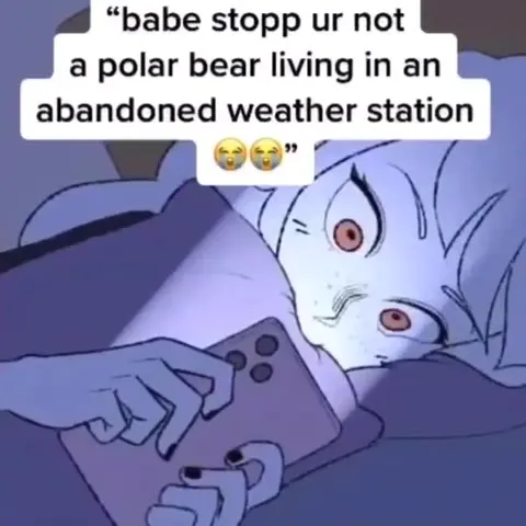 Polar Bear Living in an Abandoned Weather Station