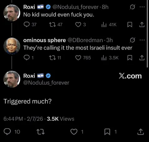 Triggered by an Israeli insult