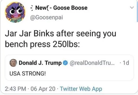Jar Jar Binks USA Strong Reaction