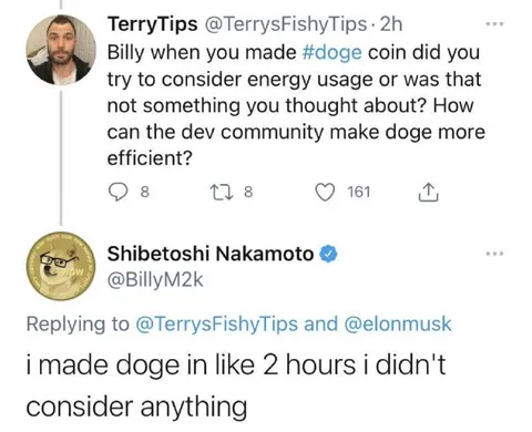 Dogecoin Energy Usage Question