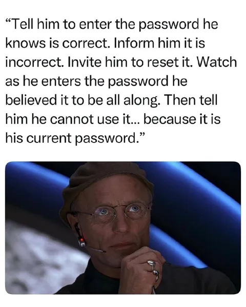 Password Reset Evil Genius