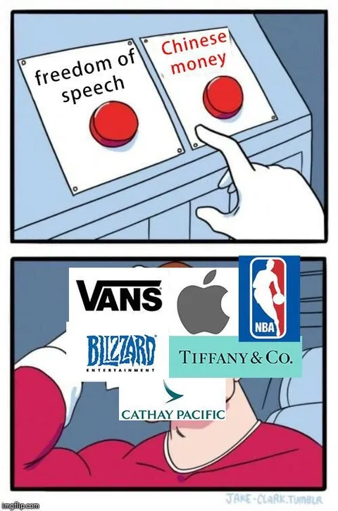 Freedom of Speech or Chinese Money