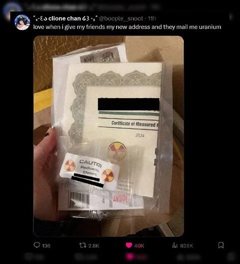 Friends Mail Uranium