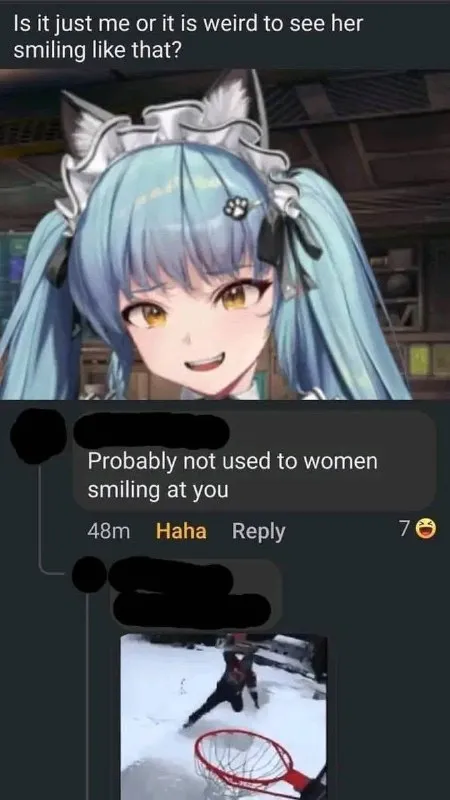 Not Used to Women Smiling