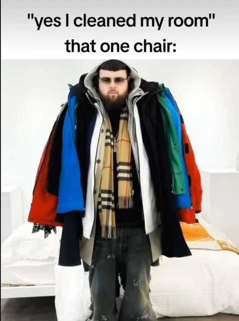 The Chair Full of Clothes