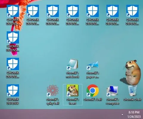Chomik Desktop Icons