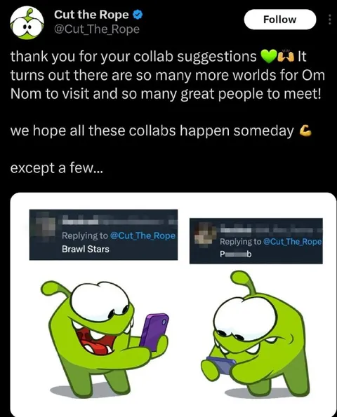 Om Nom Rejects a Collab